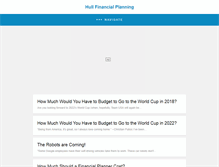 Tablet Screenshot of hullfinancialplanning.com